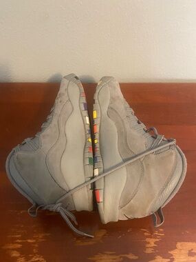 Jordan Men's Gray Athletic Sneakers with Multicolor Jordan 10 Cool Grey